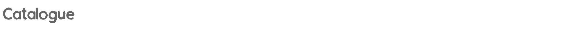 Sample characters Catalogue Font